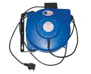 Hose Reels & Wash Down Guns 605-100 Spring ReWind Electric Cable Reel-0