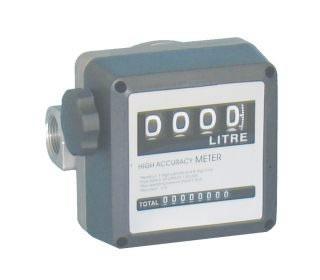 1" Flow meter, 4 digit register for diesel, accuracy +/- 2%-0