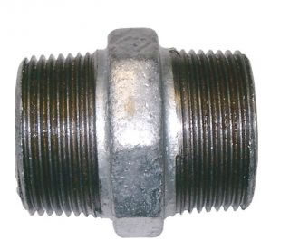 Hexagon Nipple Galvanised BSPT-0