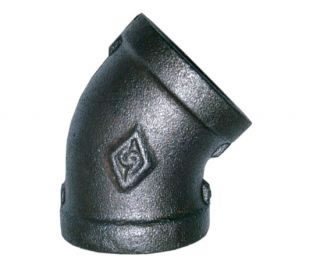 Equal Female 45º Elbow Black BSPP-0