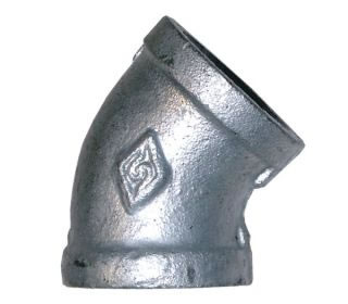 Equal Female 45º Elbow Galvanised BSPP-0