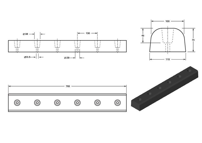 Dock Bumper 10 Dock Bumpers Provincial Rubber UK
